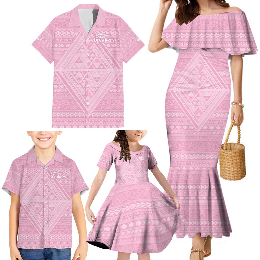 Custom New Zealand Basketball Indigenous Family Matching Mermaid Dress and Hawaiian Shirt LT9 - Polynesian Pride