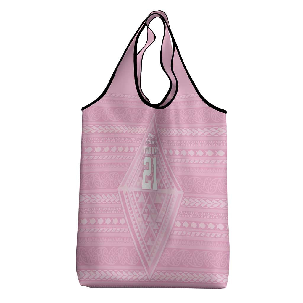 Custom New Zealand Basketball Indigenous Grocery Bag - Polynesian Pride