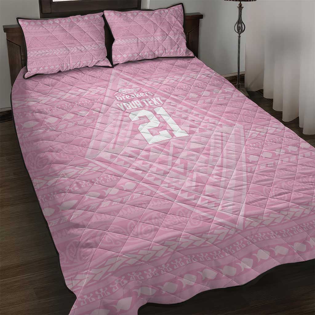 Custom New Zealand Basketball Indigenous Quilt Bed Set - Polynesian Pride