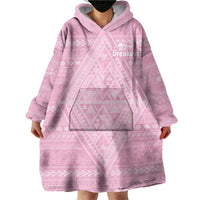 Custom New Zealand Basketball Indigenous Wearable Blanket Hoodie - Polynesian Pride