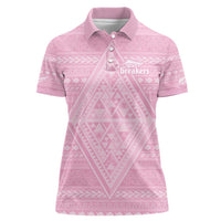 Custom New Zealand Basketball Indigenous Women Polo Shirt - Polynesian Pride