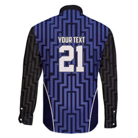 Custom Basketball New Zealand Family Matching Long Sleeve Bodycon Dress and Hawaiian Shirt Blue Maori Ta Moko Indigenous LT9 - Polynesian Pride