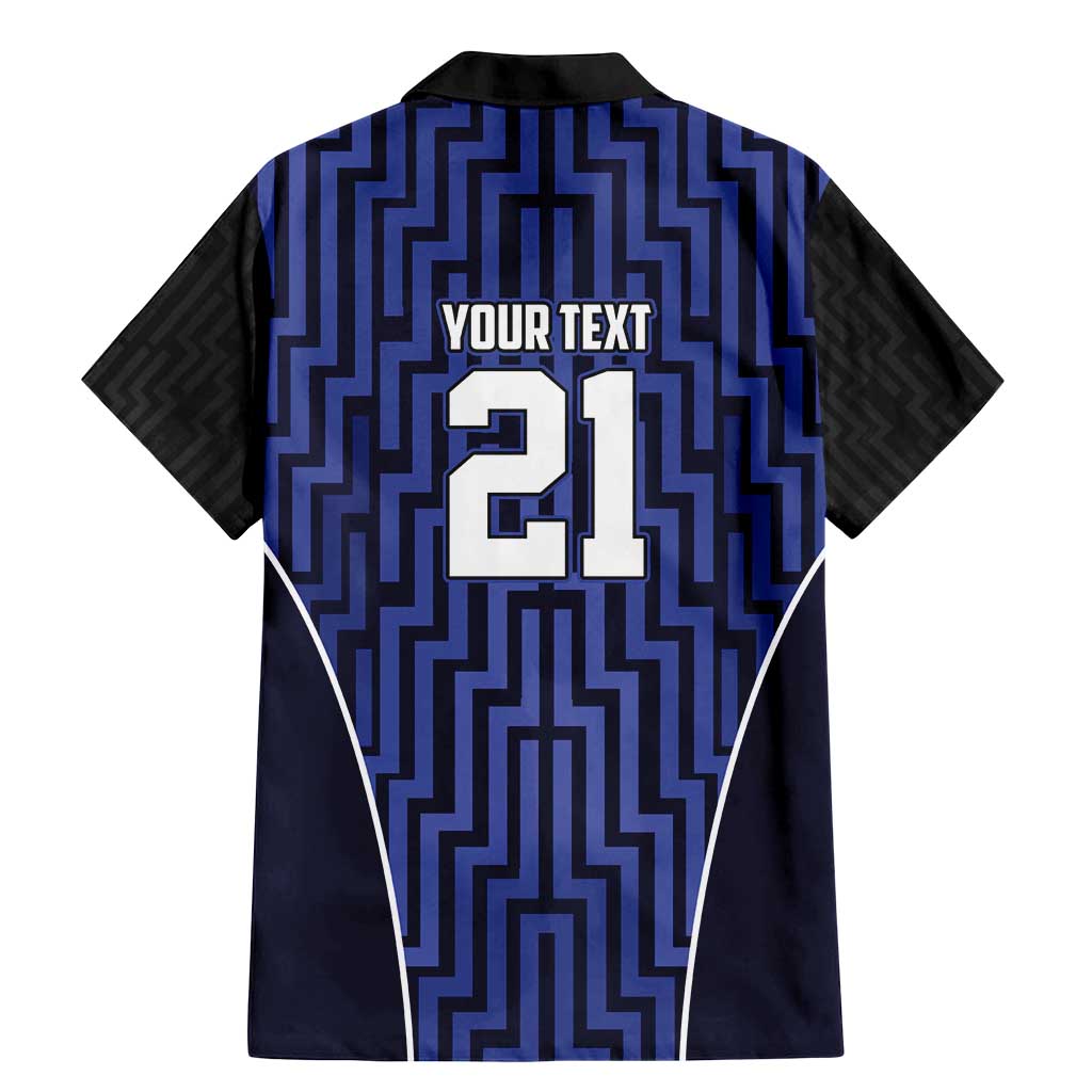 Custom Basketball New Zealand Family Matching Mermaid Dress and Hawaiian Shirt Blue Maori Ta Moko Indigenous LT9 - Polynesian Pride