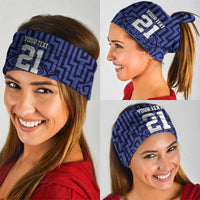 Basketball New Zealand Neck Gaiter Blue Maori Ta Moko Indigenous LT9