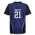 Custom Basketball New Zealand Rugby Jersey Blue Maori Ta Moko Indigenous - Polynesian Pride
