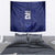 Custom Basketball New Zealand Tapestry Blue Maori Ta Moko Indigenous - Polynesian Pride