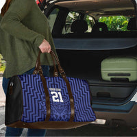 Custom Basketball New Zealand Travel Bag Blue Maori Ta Moko Indigenous LT9 - Polynesian Pride