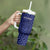 Custom Basketball New Zealand Tumbler With Handle Blue Maori Ta Moko Indigenous - Polynesian Pride