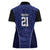 Custom Basketball New Zealand Women Polo Shirt Blue Maori Ta Moko Indigenous - Polynesian Pride
