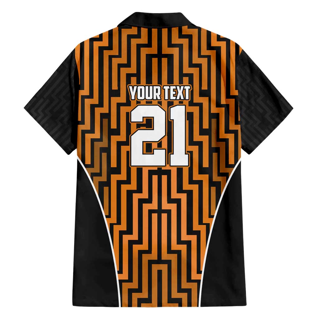 Custom Basketball New Zealand Hawaiian Shirt Gold Maori Ta Moko Indigenous LT9 - Polynesian Pride