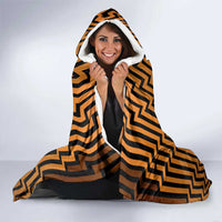 Custom Basketball New Zealand Hooded Blanket Gold Maori Ta Moko Indigenous LT9 - Polynesian Pride
