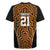 Custom Basketball New Zealand Rugby Jersey Gold Maori Ta Moko Indigenous - Polynesian Pride