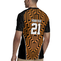 Custom Basketball New Zealand Rugby Jersey Gold Maori Ta Moko Indigenous LT9 - Polynesian Pride