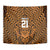 Custom Basketball New Zealand Tapestry Gold Maori Ta Moko Indigenous - Polynesian Pride