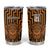 Custom Basketball New Zealand Tumbler Cup Gold Maori Ta Moko Indigenous - Polynesian Pride