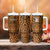 Custom Basketball New Zealand Tumbler With Handle Gold Maori Ta Moko Indigenous - Polynesian Pride