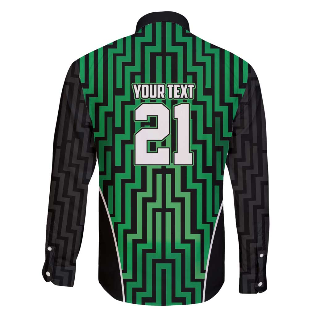 Custom Basketball New Zealand Family Matching Long Sleeve Bodycon Dress and Hawaiian Shirt Green Maori Ta Moko Indigenous LT9 - Polynesian Pride