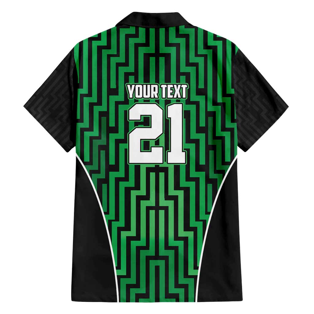 Custom Basketball New Zealand Family Matching Summer Maxi Dress and Hawaiian Shirt Green Maori Ta Moko Indigenous LT9 - Polynesian Pride