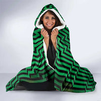 Custom Basketball New Zealand Hooded Blanket Green Maori Ta Moko Indigenous LT9 - Polynesian Pride