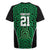 Custom Basketball New Zealand Rugby Jersey Green Maori Ta Moko Indigenous - Polynesian Pride