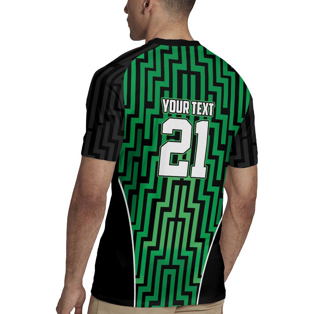 Custom Basketball New Zealand Rugby Jersey Green Maori Ta Moko Indigenous LT9 - Polynesian Pride