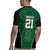 Custom Basketball New Zealand Rugby Jersey Green Maori Ta Moko Indigenous - Polynesian Pride