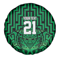 Custom Basketball New Zealand Spare Tire Cover Green Maori Ta Moko Indigenous LT9 - Polynesian Pride