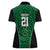 Custom Basketball New Zealand Women Polo Shirt Green Maori Ta Moko Indigenous - Polynesian Pride