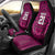 Custom Basketball New Zealand Car Seat Cover Pink Maori Ta Moko Indigenous - Polynesian Pride