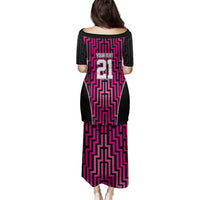 Custom Basketball New Zealand Family Matching Puletasi and Hawaiian Shirt Pink Maori Ta Moko Indigenous - Polynesian Pride