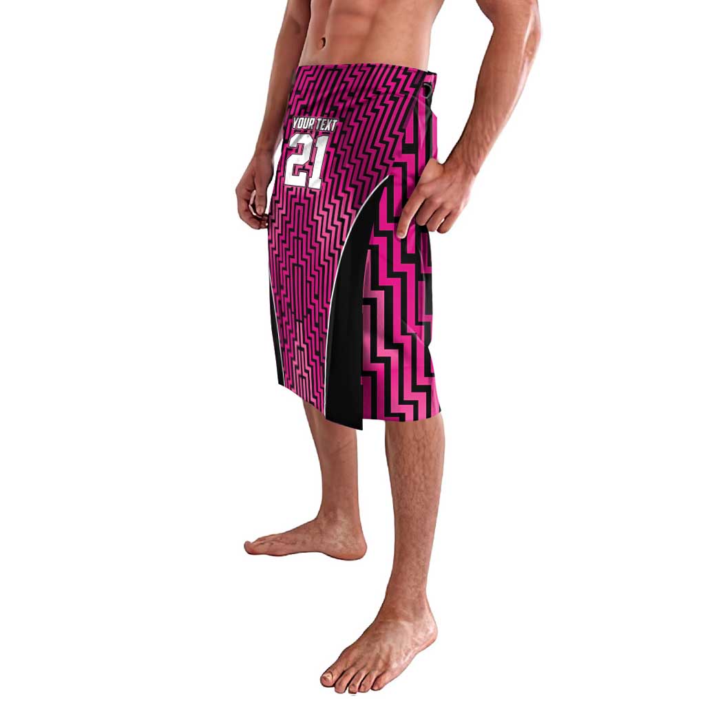 Custom Basketball New Zealand Lavalava Pink Maori Ta Moko Indigenous - Polynesian Pride