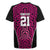 Custom Basketball New Zealand Rugby Jersey Pink Maori Ta Moko Indigenous - Polynesian Pride