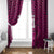 Custom Basketball New Zealand Window Curtain Pink Maori Ta Moko Indigenous - Polynesian Pride