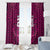 Custom Basketball New Zealand Window Curtain Pink Maori Ta Moko Indigenous - Polynesian Pride