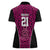 Custom Basketball New Zealand Women Polo Shirt Pink Maori Ta Moko Indigenous - Polynesian Pride