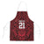 Custom Basketball New Zealand Apron Red Maori Ta Moko Indigenous - Polynesian Pride