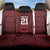 Custom Basketball New Zealand Back Car Seat Cover Red Maori Ta Moko Indigenous - Polynesian Pride