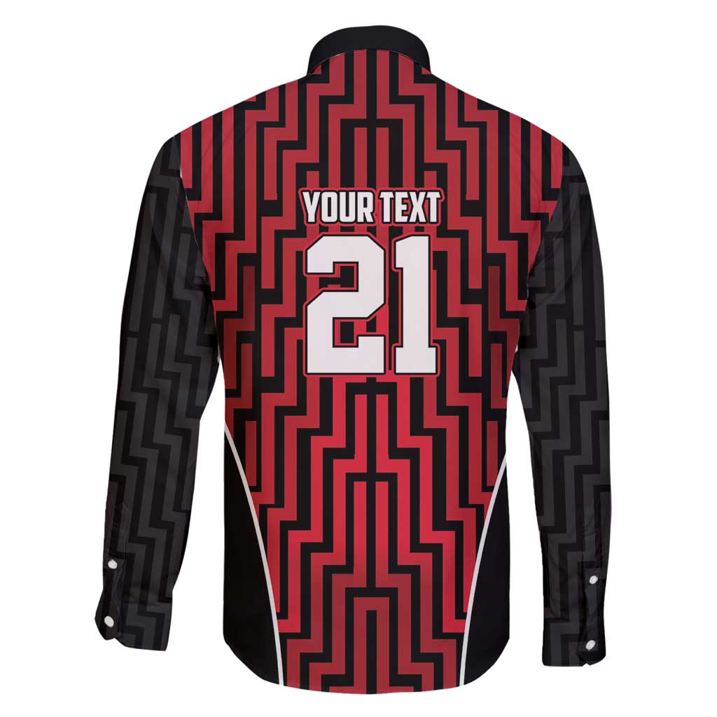 Custom Basketball New Zealand Family Matching Off Shoulder Short Dress and Hawaiian Shirt Red Maori Ta Moko Indigenous LT9 - Polynesian Pride