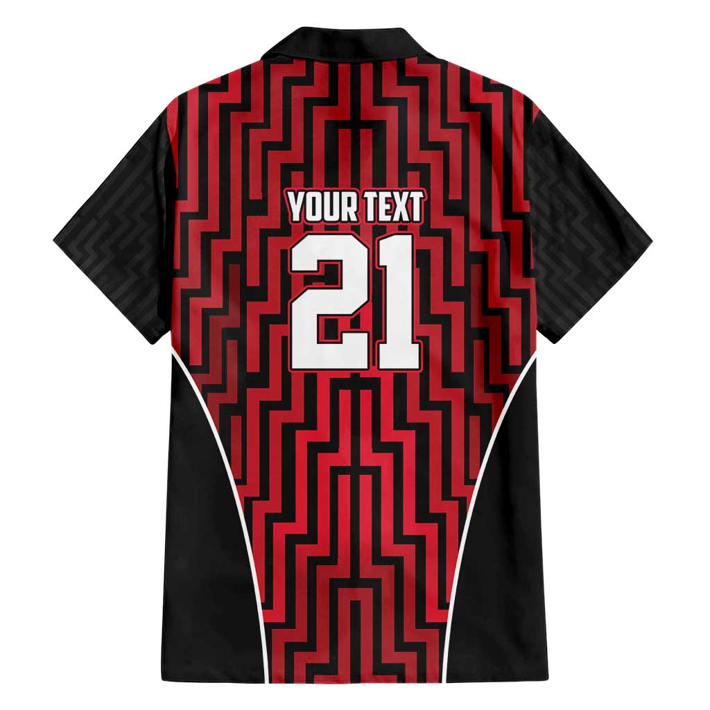 Custom Basketball New Zealand Hawaiian Shirt Red Maori Ta Moko Indigenous LT9 - Polynesian Pride