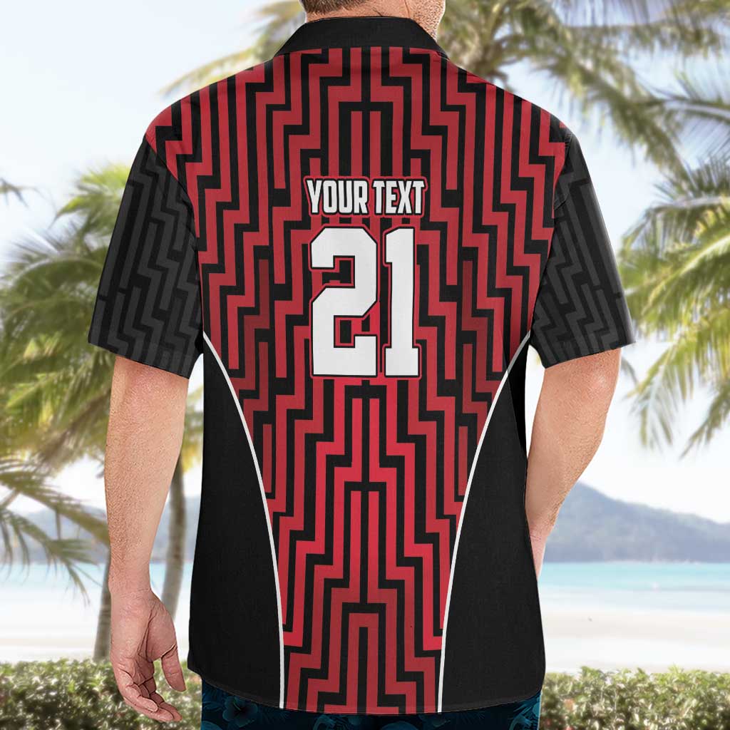 Custom Basketball New Zealand Hawaiian Shirt Red Maori Ta Moko Indigenous LT9 - Polynesian Pride