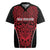 Custom Basketball New Zealand Rugby Jersey Red Maori Ta Moko Indigenous - Polynesian Pride
