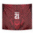 Custom Basketball New Zealand Tapestry Red Maori Ta Moko Indigenous - Polynesian Pride