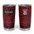 Custom Basketball New Zealand Tumbler Cup Red Maori Ta Moko Indigenous - Polynesian Pride