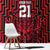 Custom Basketball New Zealand Window Curtain Red Maori Ta Moko Indigenous - Polynesian Pride