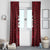 Custom Basketball New Zealand Window Curtain Red Maori Ta Moko Indigenous - Polynesian Pride