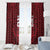 Custom Basketball New Zealand Window Curtain Red Maori Ta Moko Indigenous - Polynesian Pride
