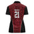 Custom Basketball New Zealand Women Polo Shirt Red Maori Ta Moko Indigenous - Polynesian Pride