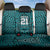 Custom Basketball New Zealand Back Car Seat Cover Teal Maori Ta Moko Indigenous - Polynesian Pride