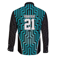 Custom Basketball New Zealand Family Matching Mermaid Dress and Hawaiian Shirt Teal Maori Ta Moko Indigenous LT9 - Polynesian Pride