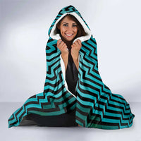 Custom Basketball New Zealand Hooded Blanket Teal Maori Ta Moko Indigenous LT9 - Polynesian Pride